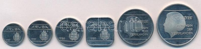 Aruba 1989. 5c-2 1/2Fl (6xklf) T:1-
Aurba 1989. 5 Cent - 2 1/2 Florin (6xdiff) C:AU