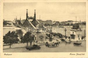 Budapest, Ferenc József híd, villamos
