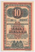 Sopronnyék / hadifogolytábor 1916. június 16. 10f arab sorozat- és sorszám T:I 
Adamo HHP-1.2