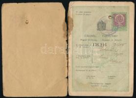 1923 Eskütt Lajos (1896-1957), az Eskütt-féle panamaügy főszereplőjének Ausztria, Csehszlovákia, Ném...