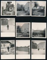 1954-1956 Mezőtúri életképek, 10 db fotó, 6×6 és 13×8 cm közötti méretekben