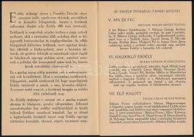 1941 Erdély öröksége c. sorozatot ismertető nyomtatvány, kihajthatós, szép állapotban, 17x34 cm