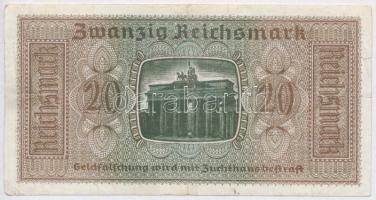 Német Harmadik Birodalom / Német megszállt területek 1940-1945. 20M T:III kis szakadás
German Third...