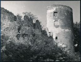 cca 1950-1960 Magyarországi várak, Sümeg, Sárospatak, stb., 5 db, 22×17 cm