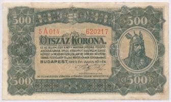 1923. 500K nyomdahely jelölés nélkül T:III