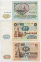 Szovjetunió 1961. 100R + 1991. 50R + 100R T:III
Soviet Union 1961. 100 Rubles + 1991. 50 Rubles + 1...