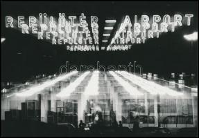 Jelzés nélkül: Ferihegyi repülőtér, 2 db művészfotó, 17×23 cm