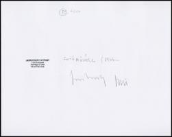 1983 Jankovszky György(1946-): New York, feliratozva, kartonra kasírozva, pecséttel jelzett, 12x18 c...