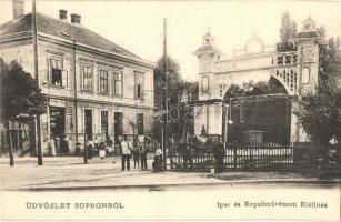 1904 Sopron, Ipar és Képzőművészeti Kiállítás, Hoffman Gyula üzlete. So. Stpl