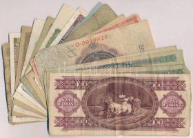 18db-os vegyes magyar és külföldi bankjegy tétel, közte Amerikai Egyesült Államok 1988A 1$ T:III-IV