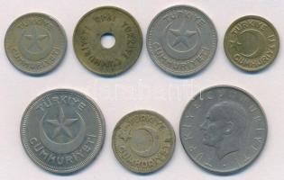 Törökország 1936-1957. 10p-1L (7xklf) T:2
Turkey 1936-1957. 10 Para - 1 Lira (7xdiff) C:XF