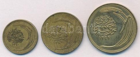 Törökország 1921. (1340) 100p Al-Br + 1922. (1341) 5k Al-Br + 10k Al-Br T:2
Turkey 1921. (1340) 100...
