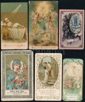 cca 1900-1960 Vegyes szentkép tétel, közte litho és csipkés is, 15 db