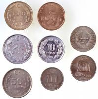 Törökország 1981-2003. 10L-750.000L (8xklf) T:1,1-
Turkey 1981-2003. 10 Lira - 750.000 Lira (8xdiff...
