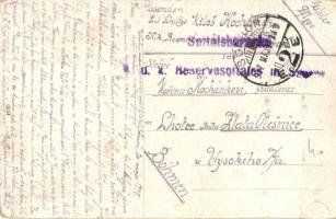 Sopron, Várkerület, villamos + Spitalsbaracks des K.u.K. Reservespitales in Sopron (EK)