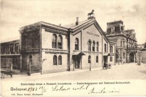 1903 Budapest VIII. Nemzeti Lovarda, Eszterházy utca 34. (mai Pollack Mihály tér 8.). Ganz Antal 168. (EK)