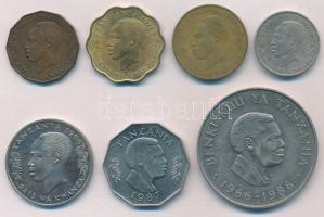 Tanzánia 1966-1987. 5s-20Sh (7xklf) T:1-,2,2-
Tanzania 1966-1987. 5 Senti - 20 Shilingi (7xdiff) C:...