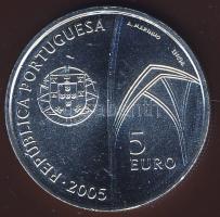 Portugália 2005. 5Eur Ag "Batalha kolostor" T:BU