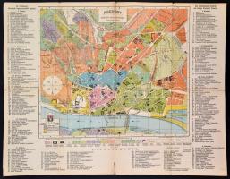 cca 1900 Pozsony szabad királyi város térképe + Pozsony megye térképe, hajtott, 39×50 cm