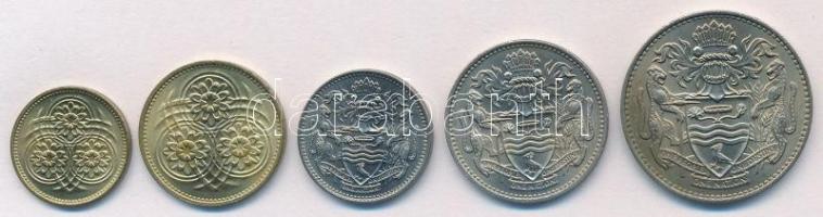 Guyana 1967. 1c-50c (5xklf) T:1,1-
Guyana 1967. 1 Cent - 50 Cents (5xdiff) C:UNC,AU