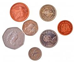 Falkland-szigetek 1987-1998. 1p-1Ł (7xklf) T:1- Falkland Islands 1987-1998. 1 Penny - 1 Pound (7xdiff) C:AU