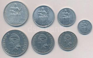 Francia-Polinézia 1965. 50c - 5Fr (4xklf) + 1967. 10Fr - 50Fr (3xklf) T:1-,2
French Polynesia 1965....