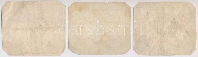 Franciaország 1793. 50s "Assignata" (3x) T:III,III-
France 1793. 50 Sols "Assignata&...