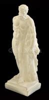 Herkules, gipsz szobor, lepattanásokkal, m: 38,5 cm