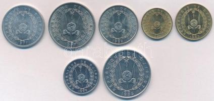 Dzsibuti 1977-1999. 1Fr - 100Fr (7xklf) T:1,1-
Djibouti 1977-1999. 1 Franc - 100 Francs (7xdiff) C:...