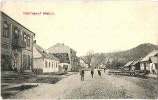 Kőrösmező, Jaszinya, Jasina, Yasinia; Fő utca, üzlet / main street with shop