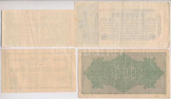 Német Birodalom / Weimari Köztársaság 1915-1923. 5db klf német bankjegy és szükségpénz T:III
German...