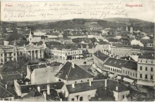Olaszi, Olosig (Nagyvárad, Oradea); látkép, Neumann M. üzlete / general view, shops (EK)