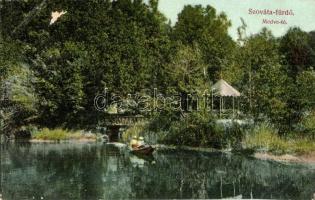 1908 Szováta-fürdő, Baile Sovata; Medve-tó. Divald Károly 23-1908. /  Lacul Ursu / lake