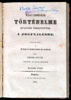 Bocsor István: Magyarország történelme különös tekintettel a jogfejlésre. Főtanodai, s magányhasznál...