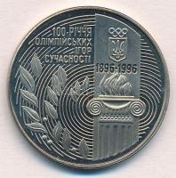 Ukrajna 1996. 200.000k Cu-Ni &quot;Modern Olimpia 100. évfordulója&quot; T:1,1- Ukraine 1996. 200.000 Karbovantsiv Cu-Ni &quot;Centennial of Modern Olympics&quot; C:UNC,AU Krause KM#24