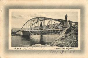 Zólyom, Zvolen; Garam folyó hídja Zólyomnál. W. L. Bp. Ideal / Hron river bridge (EK)