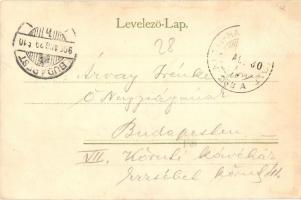 1900 Nagyszombat, Tyrnau, Trnava; Fő tér, Manheimer, Leopold Herzog, Magran Miksa, Bauer, Hugo Marti...