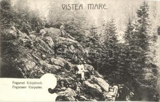 1909 Fogarasi-havasok (Fogarasi Kárpátok), Fogarascher Karpathen, Muntii Fagarasului; Nagy-Vist / Vistea Mare (EK)