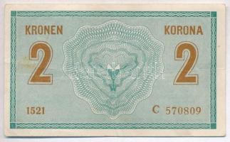 1914. 2K "C" sorszámjel, hamis "Temes Vármegye Vejte Község 1910" felülbélyegzés...