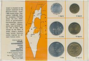 Izrael 1966. 1a-1L (6xklf)  forgalmi sor sérült karton dísztokban tokban T:1,1-
Israel 1966. 1 Agor...