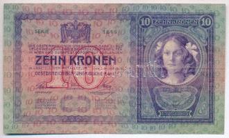 1904. 10K hamis "Bereg Vármegye Vári Község 1904" felülbélyegzéssel (fake overprint) T:III