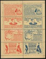 1914-1915 Baba kiállítás levélzáró kisív