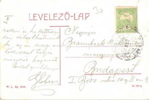 Késmárk, Kezmarok; Thököly vár. W. L. Bp. 2889. / castle (szakadás / tear)