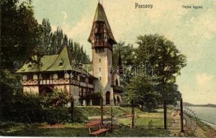 1908 Pozsony, Pressburg, Bratislava; Hajós egylet / Raderklub / rowing club (fl)