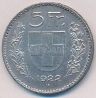 Svájc 1922B 5Fr Ag "Tell Vilmos" T:2 ph., kis patina
Switzerland 1922B 5 Francs Ag "...