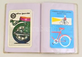Motoros gyűjtői reklámkártyák és kártyanaptárak , összesen 20 db