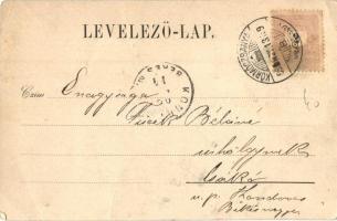 1899 Körmöcbánya, Kremnitz, Kremnica; látkép, vártemplom. Ritter L. J. kiadása / general view, castl...