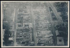 1915 Eperjes (Felvidék), Légi felvétel a városról, fotó, 7,5×11 cm
