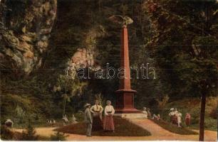 Körmöcbánya, Kremnitz, Kremnica; Zólyomvölgyi 1849-es honvéd szobor, emlékmű. Ritter Lipót J. kiadása / 1848-1849 Heroes' monument, statue, memorial (EK)