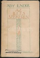 Ady Endre: Az Illés szekerén. Bp.,1911, Singer és Wolfner. Második kiadás. Kiadói illusztrált papírkötés, intézményi bélyegzővel.